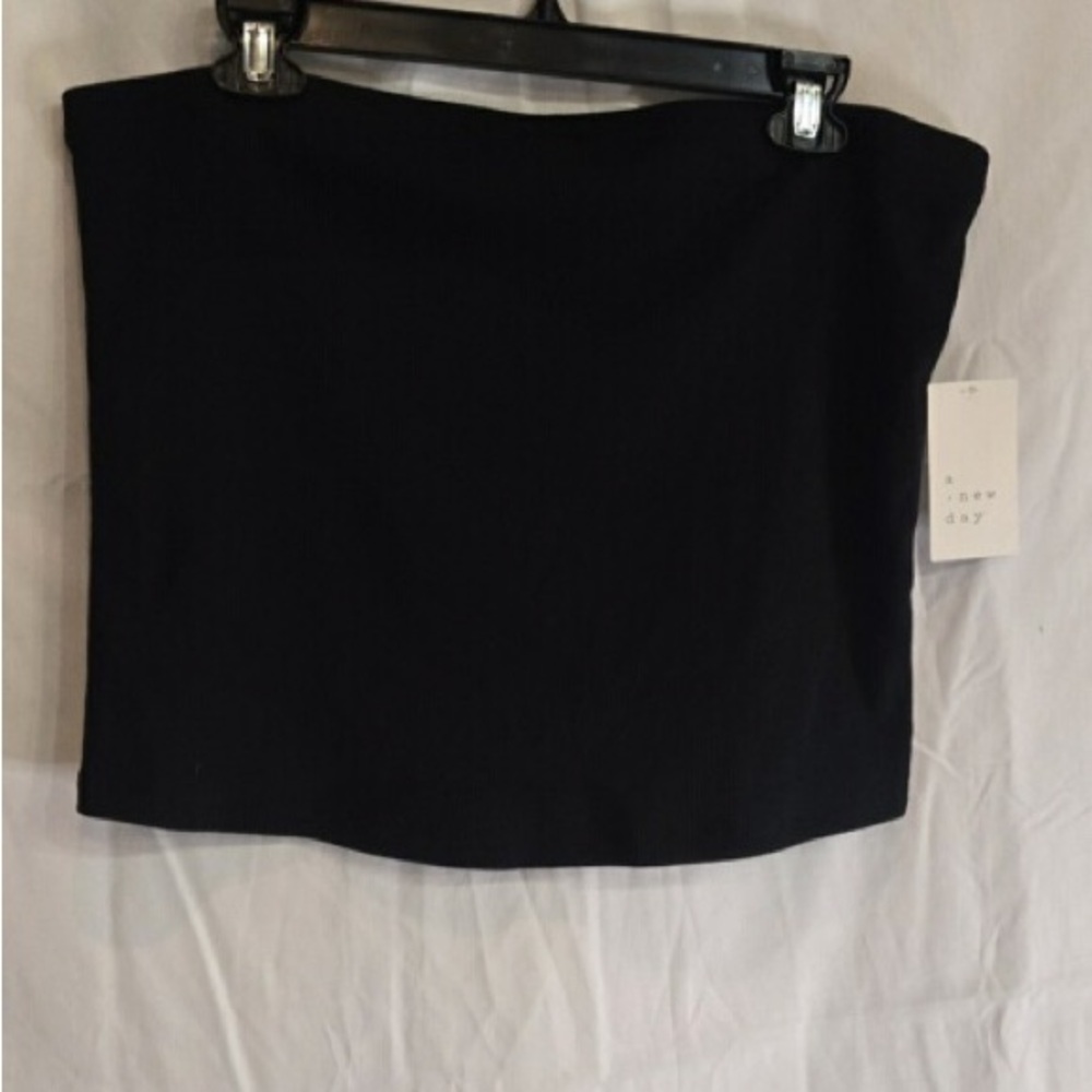 a new day Black Mini Tube Skirt